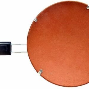 Onlinch Clay Tawa for Roti – Handmade Indian Mitti Tawa, Earthen Cookware for Kitchen Use, Natural Non-Stick Terracotta Pan for Chapati, Paratha (Pack of 1)